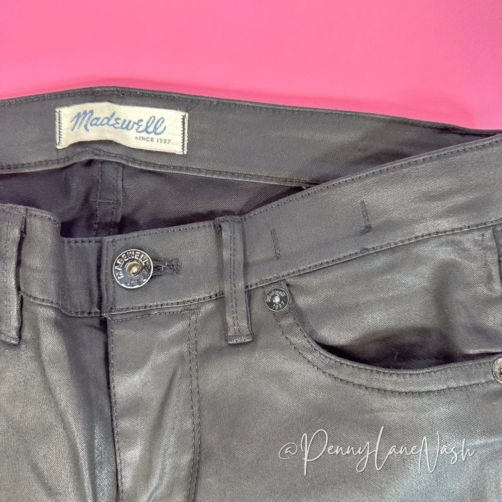 Madewell Coated Skinny Skinny Jeans Black